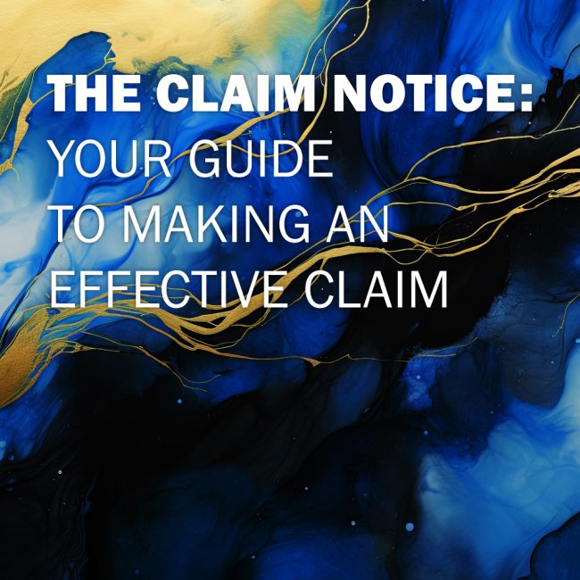 RTR Claim Notice